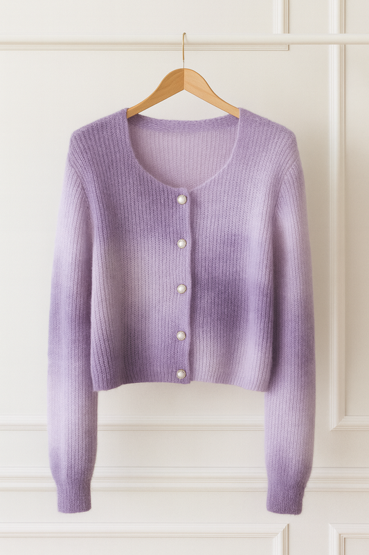 Gilet dégradé lavande femme – doux et tendance