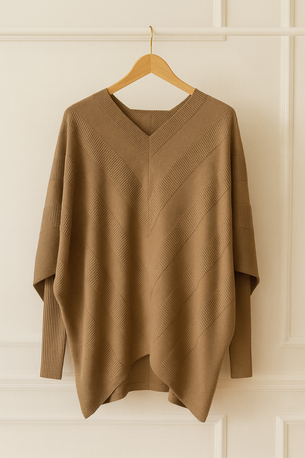 Pull poncho oversize – Camel