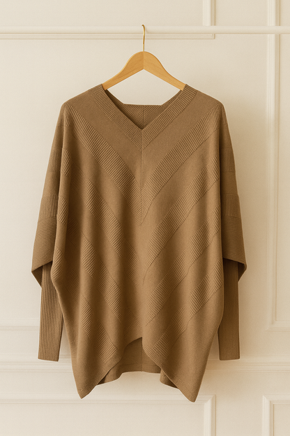 Pull poncho oversize – Camel